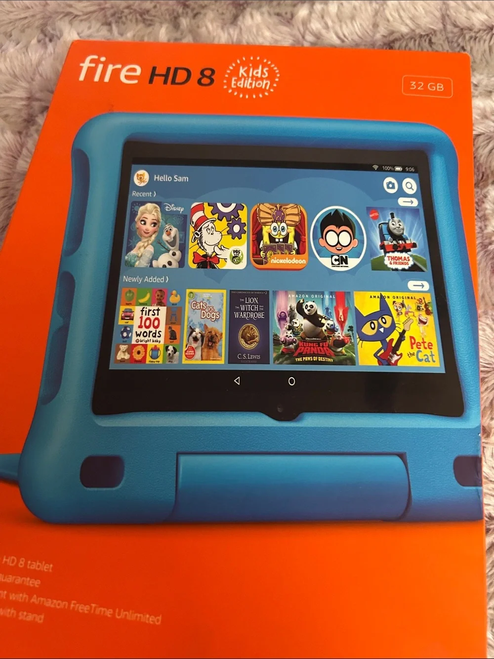Amazon Fire HD 8 Kids Edition Tablet - Bright Blue Kid-Proof Case